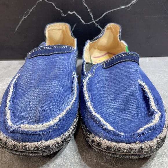 Fashion Women’s Canvas Moccasins Navy Size 9m - Picture 2 of 9